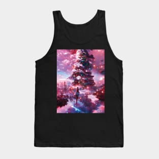 Wild Christmas Walk in the Snow Going on a Xmas Adventure Around Christmas Trees Tank Top